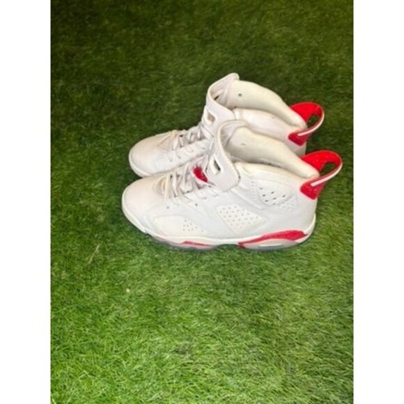 Air Jordan 6 Retro Red Oreo Sneakers Pre-Owned White/Red Size 7 - Picture 2 of 5